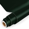 Matná tmavě zelená samolepicí fólie – role s pohledem na strukturu a povrch