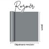 Rozměr šedé matné samolepicí vinylové fólie – šířka 30 cm, délka podle objednaného množství
