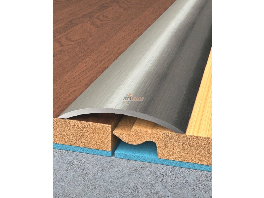 Přechodová lišta Broušený nerez 14 b Vinylfloor cz