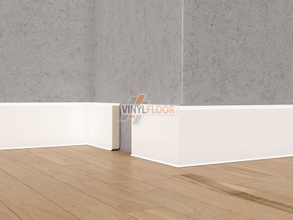 Cubu Flex life Bílá soklová lišta Vinylfloor.cz