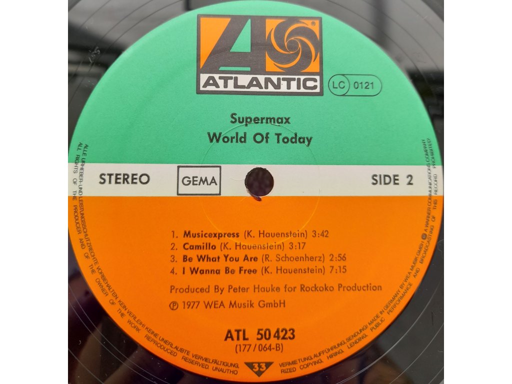 Supermax World Of Today Vinyl Forever