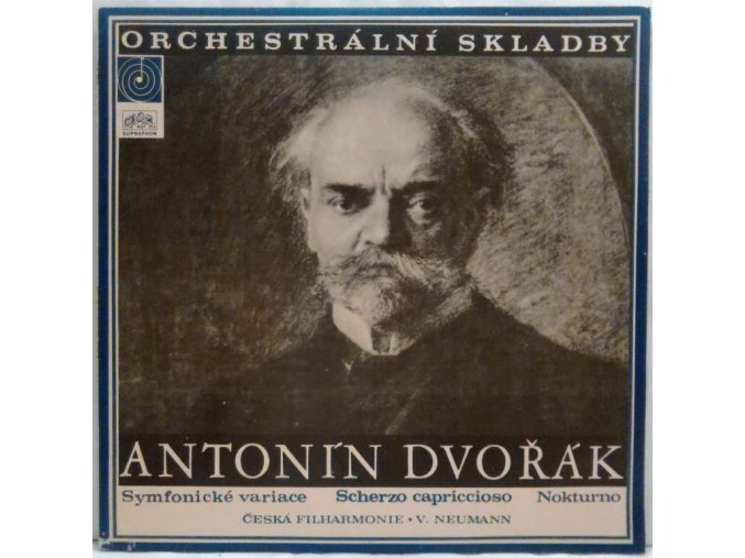 LP Antonín Dvořák - Česká Filharmonie, Václav Neumann ‎– Symfonické Variace / Scherzo Capriccioso / Nokturno, 1969