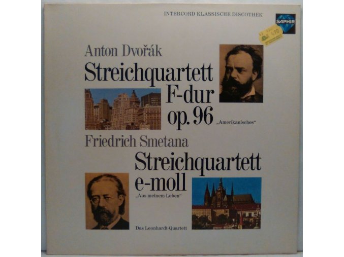 LP Dvořák/Smetana, Streichquartette, 1972