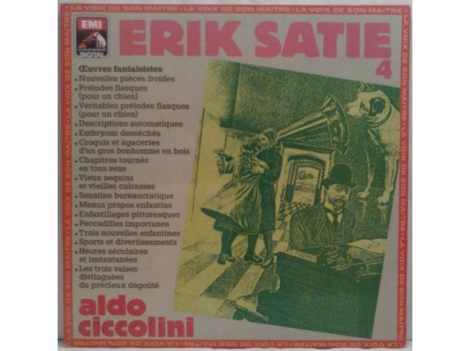 LP Erik Satie, Aldo Ciccolini ‎– Œuvres Fantaisistes (Erik Satie 4) 1987