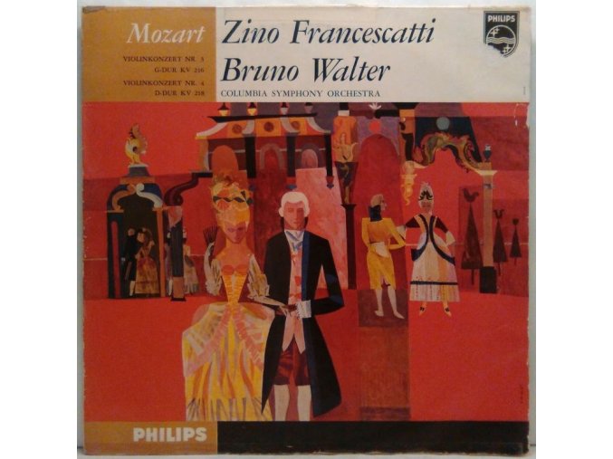 LP Zino Francescatti, Bruno Walter, Columbia Symphony Orchestra - Mozart - Violin Concerto No.3 In G Major K.216 - Violin Concerto No.4 In D Major K.218