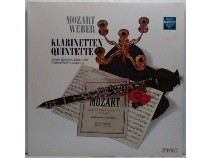 LP Wolfgang Amadeus Mozart, Carl Maria von Weber, Dieter Klöcker, Consortium Classicum - Klarinetten Quintette, 1965