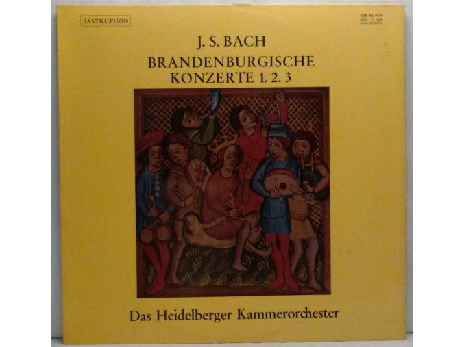 LP J. S. Bach - Heidelberger Kammerorchester - Brandenburgische Konzerte 1. 2. 3.