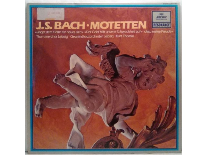 LP J. S. Bach - Thomanerchor Leipzig, Gewandhausorchester Leipzig, Kurt Thomas - Motetten, 1959