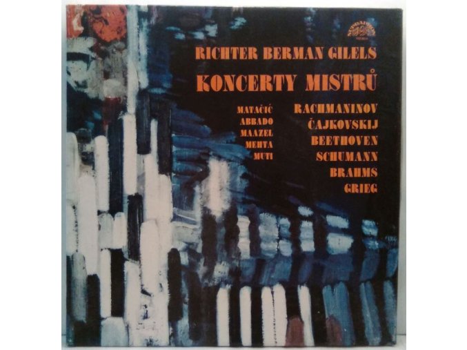 5LP Box Richter, berman, Gilels - Koncerty Mistrů, 1982