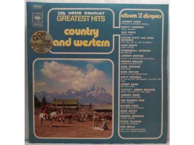 2LP Various ‎– The Music Company Greatest Hits Country And Western, 1971