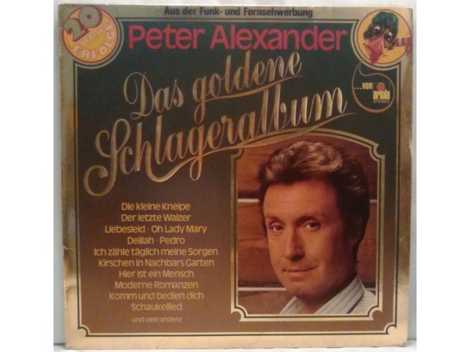 LP Peter Alexander ‎– Das Goldene Schlageralbum, 1979