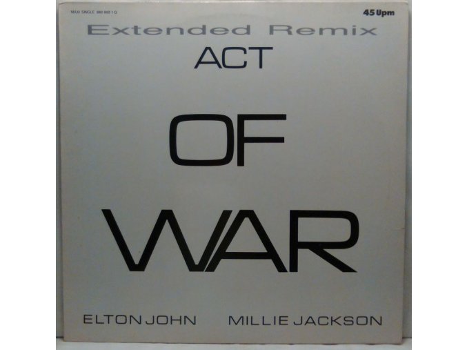 Elton John / Millie Jackson ‎– Act Of War (Extended Remix) 1985