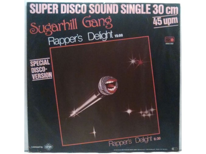 Sugarhill Gang ‎– Rapper's Delight, 1979