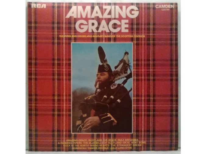 LP The Pipes And Drums And Military Band Of The Scottish Division ‎– Amazing Grace, 1973