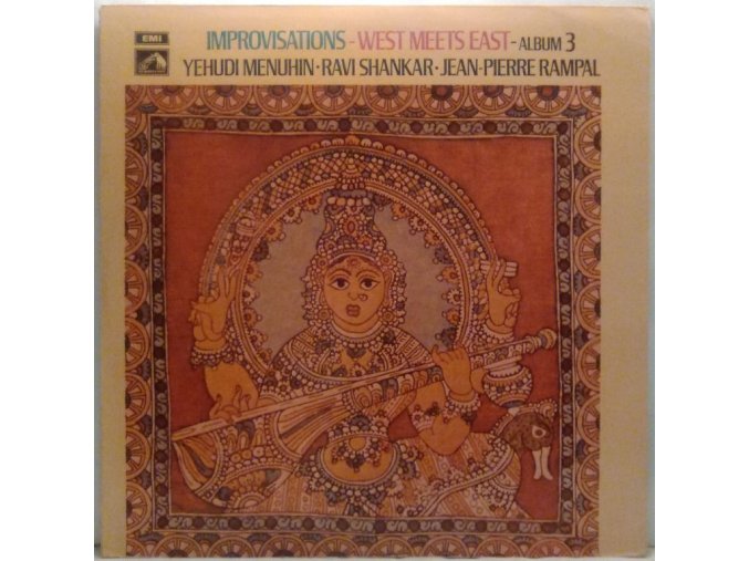LP Yehudi Menuhin - Ravi Shankar - Jean-Pierre Rampal ‎– Improvisations - West Meets East - Album 3, 1976
