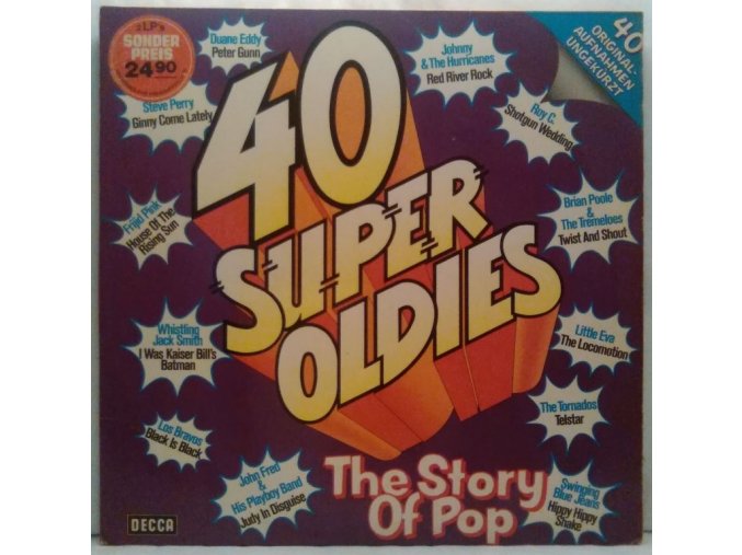 2LP Various ‎– 40 Super Oldies - The Story Of Pop, 1974