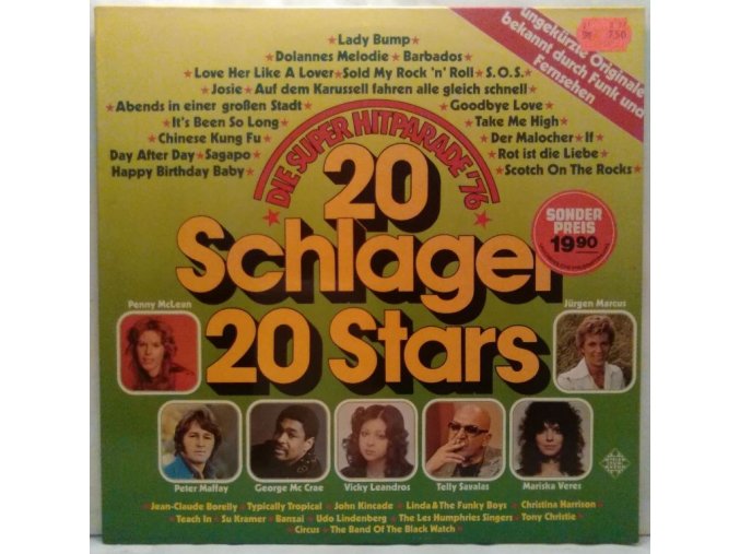 LP Various ‎– Die Super Hitparade '76 20 Schlager 20 Stars, 1975