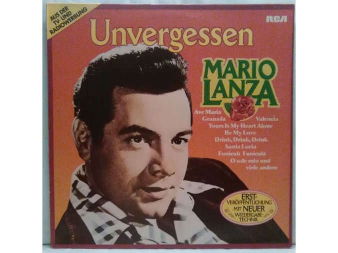 LP  Mario Lanza - Unvergessen, 1980