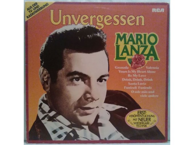 LP  Mario Lanza - Unvergessen, 1980