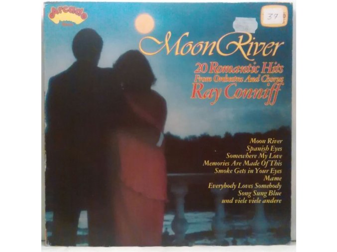 LP Orchestra And Chorus Ray Conniff* ‎– Moon River (20 Romantic Hits)