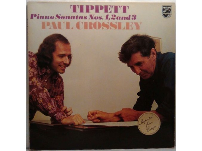 LP Tippett - Paul Crossley ‎– Piano Sonatas Nos. 1, 2 And 3, 1973