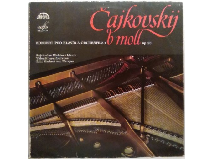 LP Čajkovskij, Svjatoslav Richter, Vídenští Symfonikové ‎– Koncert Pro Klavír A Orchestr Č.1 B Moll Op.23, 1973