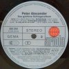 LP Peter Alexander ‎– Das Goldene Schlageralbum, 1979