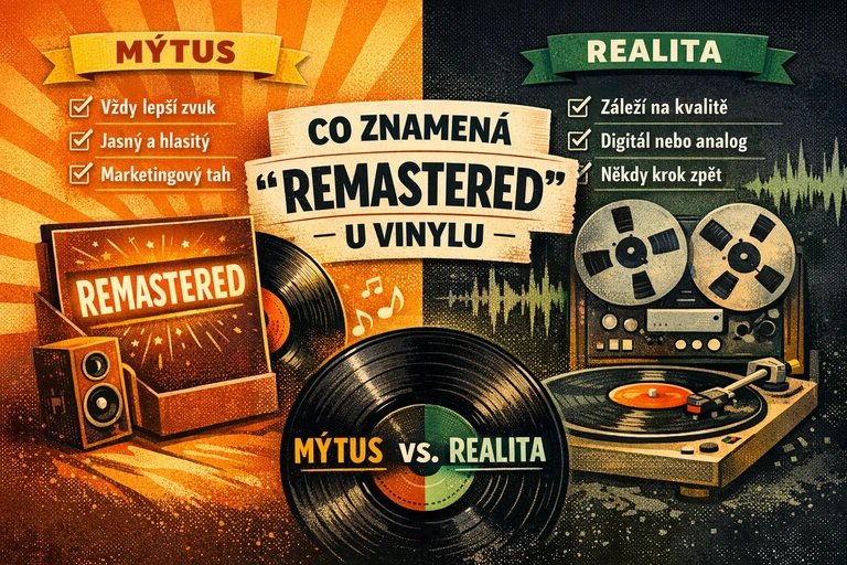 Co znamená „remastered“ u vinylu – mýtus vs. realita