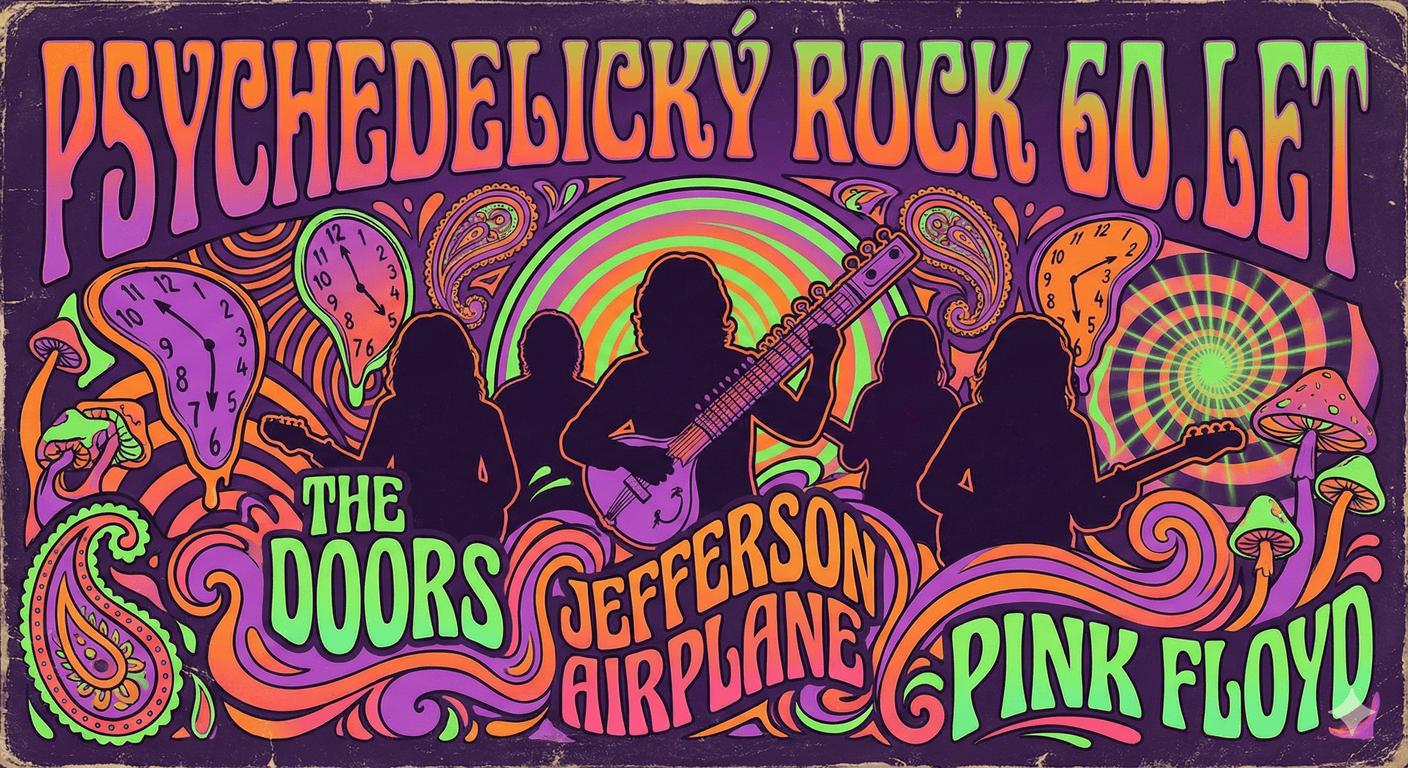 Psychedelický rock 60. let: Když se hudba barvila do pestrých barev