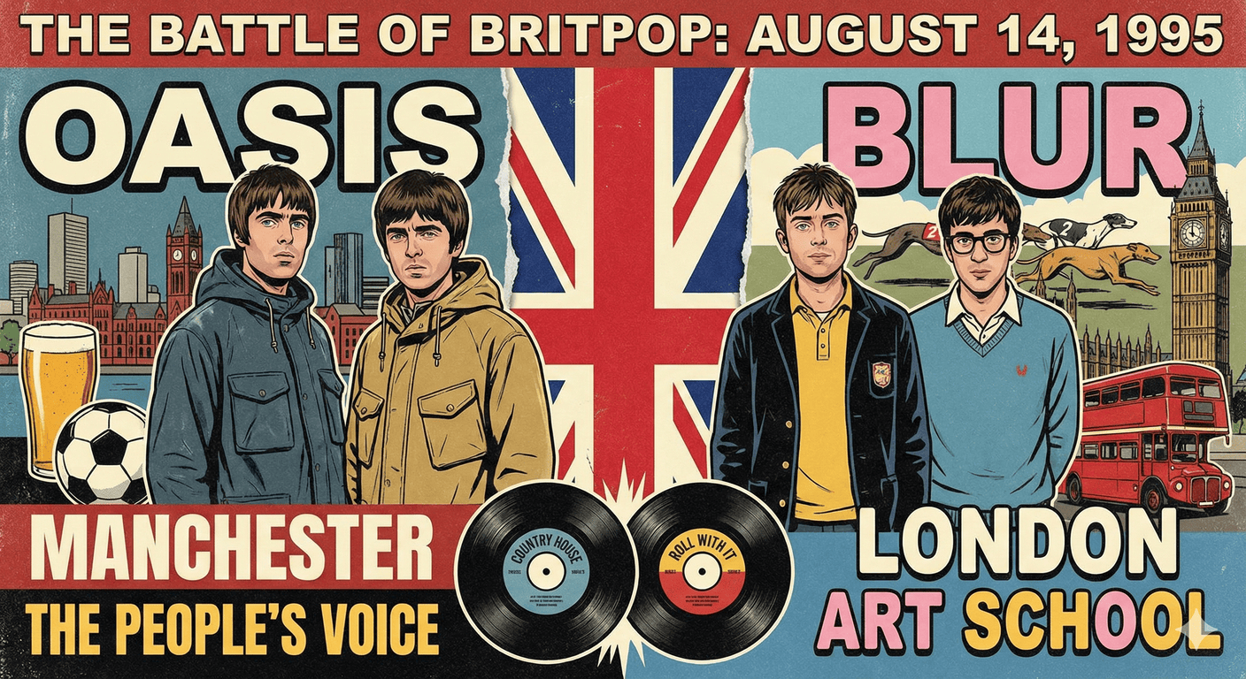 Blur vs. Oasis: Kulturní válka 90. let, která rozdělila národ