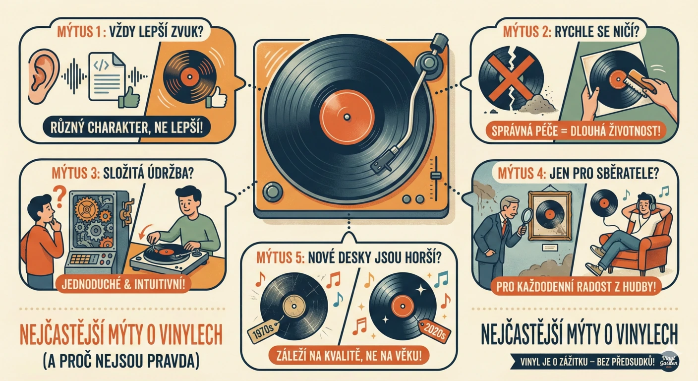 Nejčastější mýty o vinylech, kterým lidé pořád věří (a proč nejsou pravda)