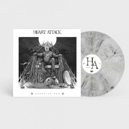 VINYLO.SK | Heart Attack ♫ Negative Sun / White/Black Vinyl [LP] vinyl 4251981701417