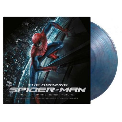 VINYLO.SK | OST ♫ Amazing Spider-Man / Poster / James Horner / Limited Edition of 4000 copies / Blue & Red Marbled Vinyl [2LP] vinyl 8719262024403
