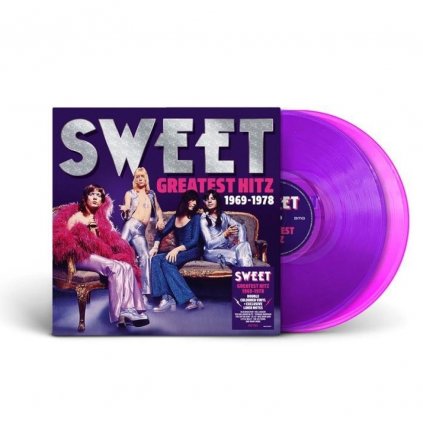 VINYLO.SK | Sweet, The ♫ Greatest Hitz! The Best Of Sweet 1969-1978 / Pink & Purple Vinyl [2LP] vinyl 4050538821277