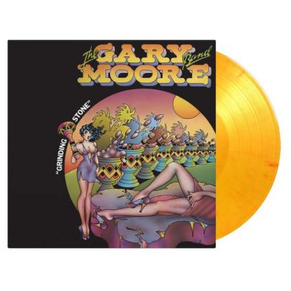 VINYLO.SK | Moore Gary -band- ♫ Grinding Stone / 50th Anniversary Limited Numbered Edition of 1500 copies / Flaming Coloured Vinyl [LP] vinyl 8719262026391