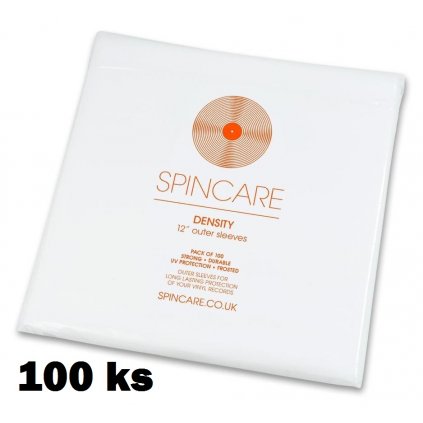 VINYLO.SK | SPINCARE DENSITY 12 Inch 400g PE Outer Sleeves  - Vonkajšie obaly na LP 100ks 8432541008085