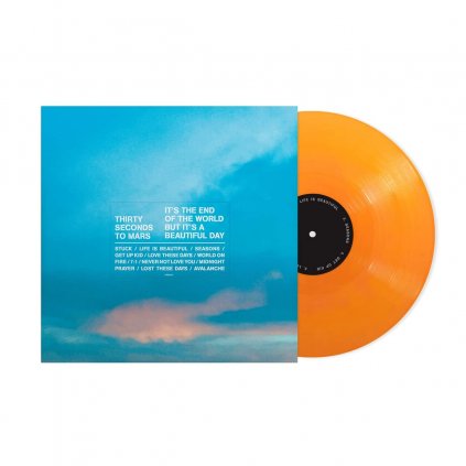 VINYLO.SK | 30 Seconds To Mars ♫ It's The End Of The World, But It's A Beautiful Day / Deluxe Edition / Orange Vinyl [LP] vinyl 0888072515796