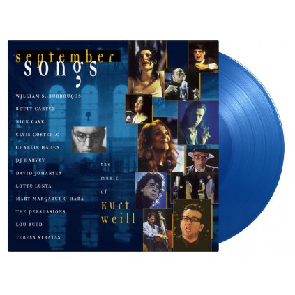 VINYLO.SK | Weill Kurt =Tribute= ♫ September Songs (feat. Lou Reed, Nick Cave, PJ Harvey, a.o.) / Limited Numbered Edition of 1000 copies / 1st Time on Vinyl / Translucent Blue Vinyl [2LP] vinyl 8719262028906