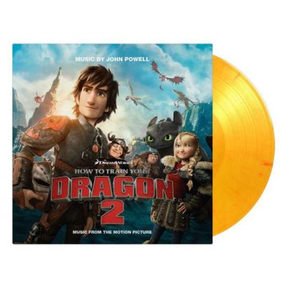 VINYLO.SK | OST ♫ How To Train Your Dragon 2 / Limited Numbered Edition of 750 copies / Flaming Coloured Vinyl [2LP] vinyl 8719262030961
