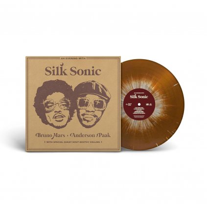 VINYLO.SK | Mars Bruno & Paak Anderson & Silk Sonic ♫ An Evening With Silk Sonic / Limited Edition / Brown & White Vinyl [LP] vinyl 0075678611117