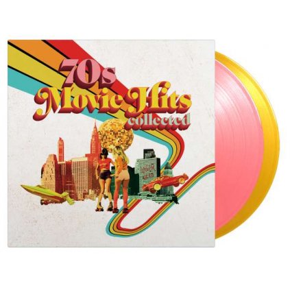 VINYLO.SK | Rôzni Interpreti ♫ 70's Movie Hits Collected / Limited Numbered Edition of 2000 copies / Pink & Yellow Vinyl [2LP] vinyl 0600753980187