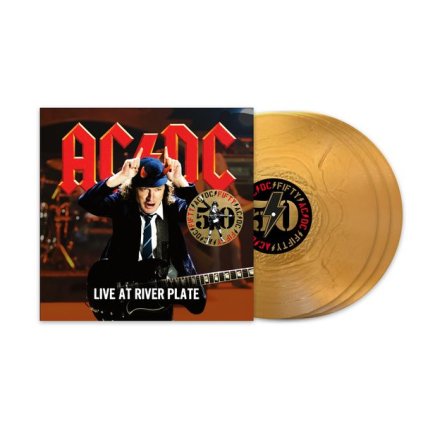 VINYLO.SK | AC/DC ♫ Live At River Plate / 50th Anniversary Edition / Gold Vinyl [3LP] vinyl 0196588734410