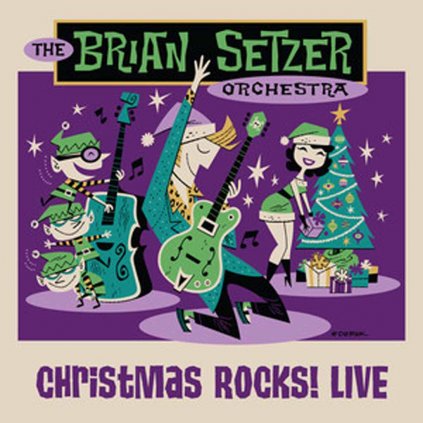 VINYLO.SK | BRIAN SETZER ORCHESTRA ♫ CHRISTMAS ROCKS! LIVE [Blu-Ray] 0822686035011