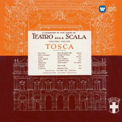 VINYLO.SK | CALLAS, MARIA / GIUSEPPE DI STEFANO / TITO GOBBI / CHORUS & ORCHESTRA OF LA SCALA MILAN / VICTOR DE SABATA ♫ PUCCINI: TOSCA (1953) [2CD] 0825646341030