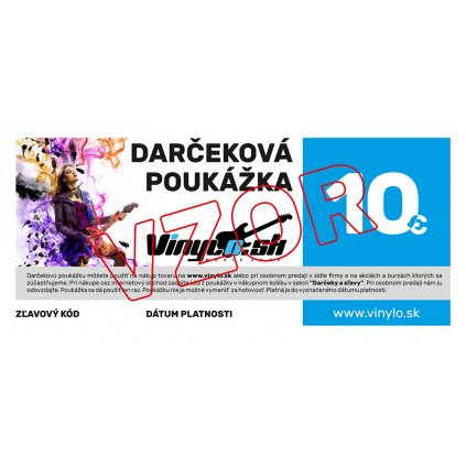 VINYLO.SK | Darcekova poukazka 10eur