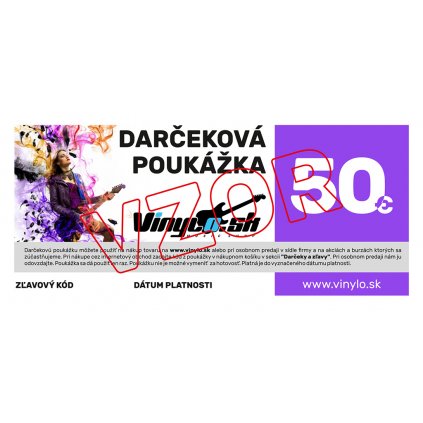 VINYLO.SK | Darcekova poukazka 50eur
