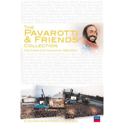 VINYLO.SK | PAVAROTTI & FRIENDS ♫ PAVAROTTI & FRIENDS KOMPLET [4DVD] 0044007416099