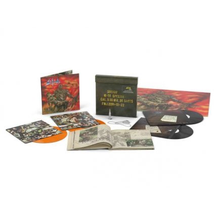 VINYLO.SK | Sodom ♫ M-16 / 20th Anniversary Edition / Black & Orange Vinyl / BOX SET [4LP] Vinyl 4050538707045