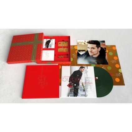 VINYLO.SK | Buble Michael ♫ Christmas / 10th Anniversary / Super Deluxe Editon / Green Vinyl / BOX SET [LP + 2CD + DVD] vinyl 0093624880943