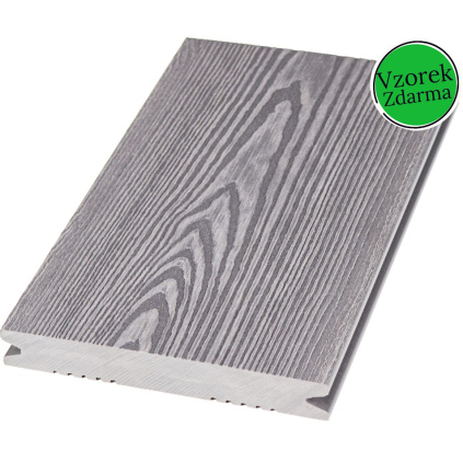 Vzorek WPC prkna Light Grey G2 Plné